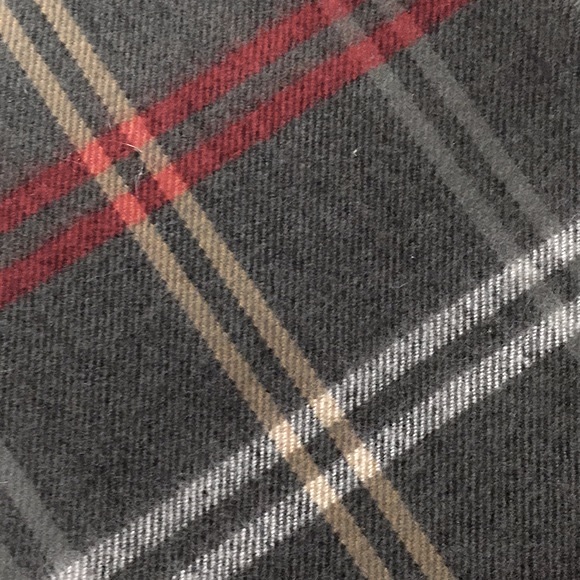 100% CASHMERE plaid fringed Made in Germany NWOT unisex - Picture 3 of 5